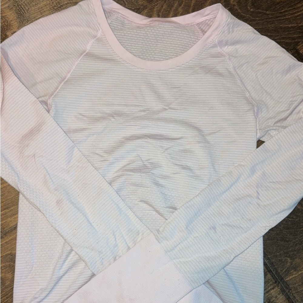 Lululemon Pink Long Sleeve Swiftly